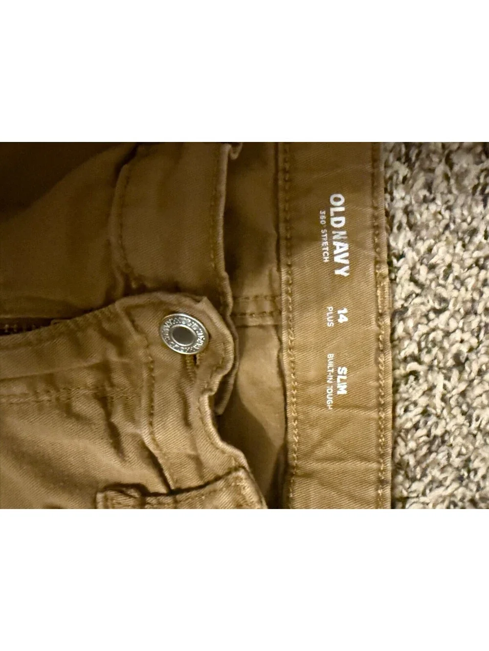Old Navy Slim Fit Plus Size 14 Brown Stretch Pants